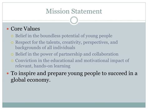 junior achievement mission statement.